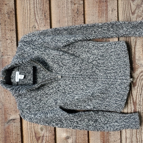 Calvin Klein zip front Wool blend Sweater Small - Picture 1 of 4